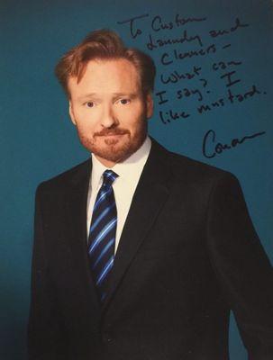 Thank you note from our long time client, Conan O'Brien.