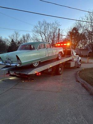 Jon's picking up our 55 Packard