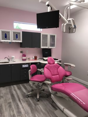 Kids love the many color themes in our exam rooms.