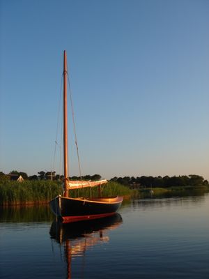 Beetle Cat on mooring