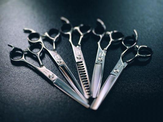 My Favorite Hanzo Shears. I invest in quality tools and education to keep your haircut sharp.