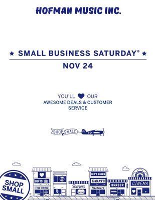 Small Business Saturday Sale!