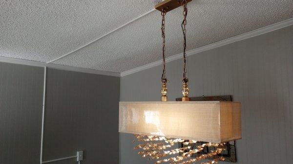 New dinning room chandelier.