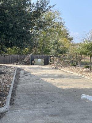 Trees downed by storm that occurred months ago have not been cleaned up.