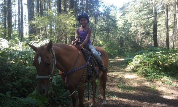 Jazzlyn riding Darlin'