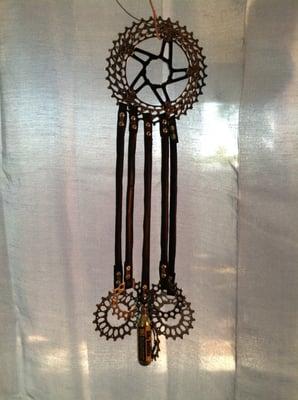 Wind chimes from bike gears