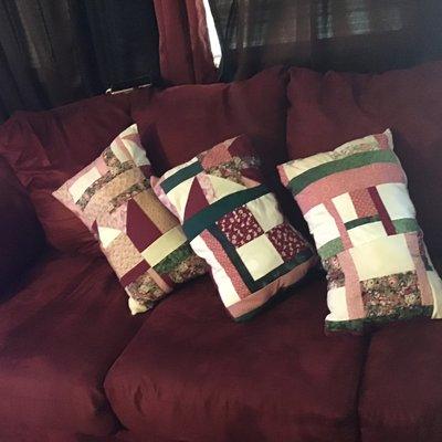 These pillows I made specially for a lady. She loves them!!!