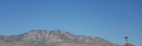 Beautiful view of the mountains while you pump your gas