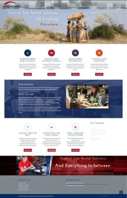 This is the home page of a website we recently built for one of our clients. It also includes a video that we shot and produced for them.