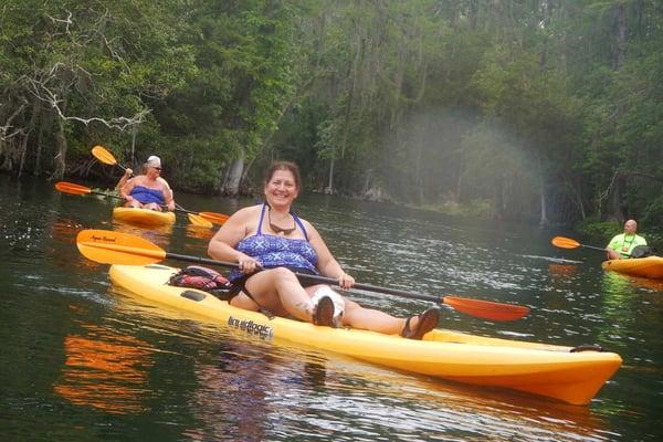 The group of kayakers that went on the trip... Mac from Florida Eco Adventures is on the far right (Green Shirt)