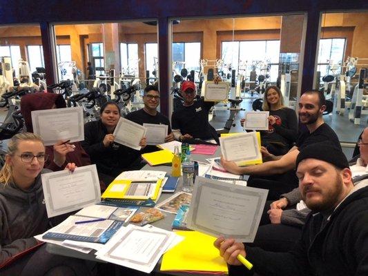 XSport Fitness getting their CPO training 2019