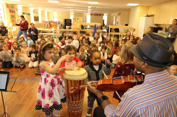 Rockville Strings performance for a pre-school, the kids were also jamming!