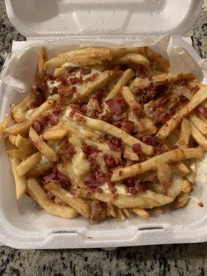 Cheddar bacon fries (special request)