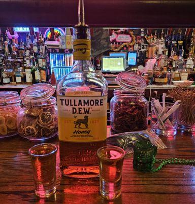 Thanks, Tullamore D.E.W. for the whiskey shots and the swag! The honey whiskey shots were so good!