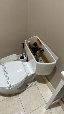 Toilet flush system repair