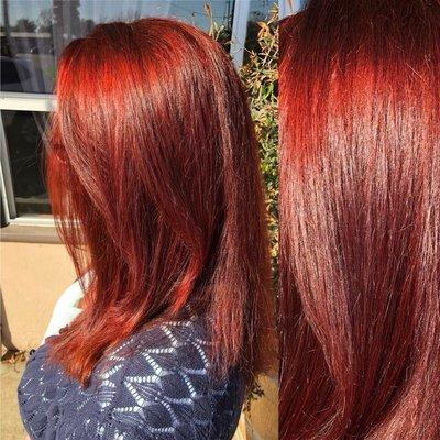 Fiery red head