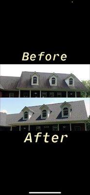 Pressure Washing - house siding before and afters!  Call to book yours today.