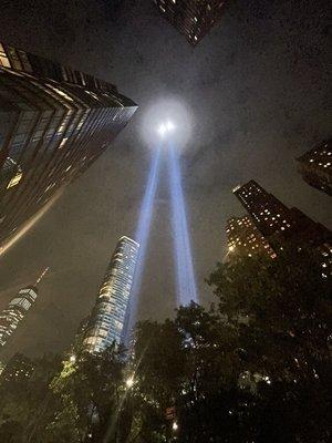 911 Lights from the Bridgelinecoaching offices, honoring those lives who were so tragically lost.