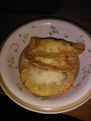 Fresh empanadas made beef  chicken and cheese