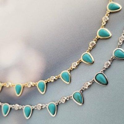 Sterling silver turquoise necklaces