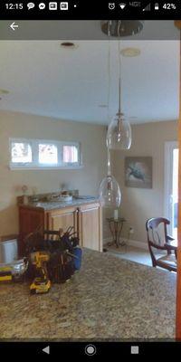 New light fixture installation