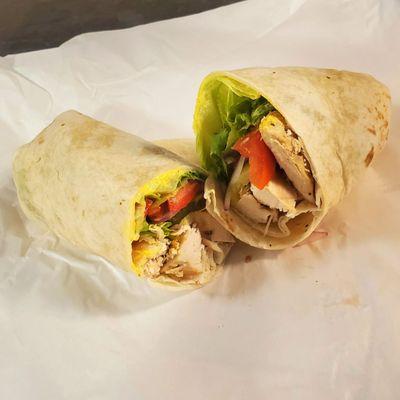 Baked Chicken Wrap- decent - just that the chicken was very dry