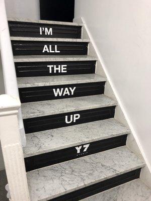 Staircase between the 3rd and 4th floors