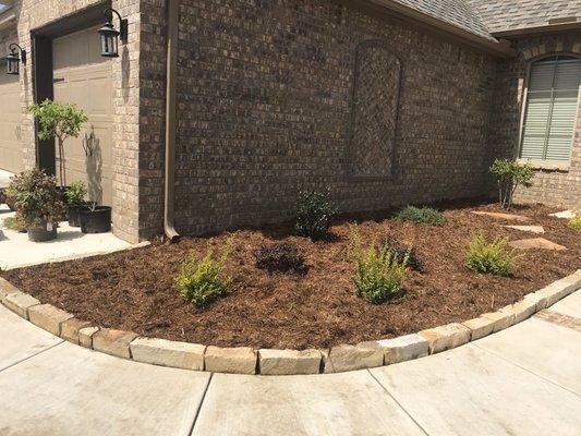 New landscaping installed 2017