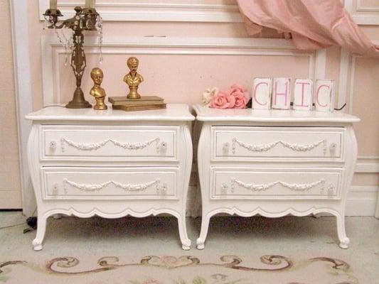 We have a variety of vintage nightstands in stock!