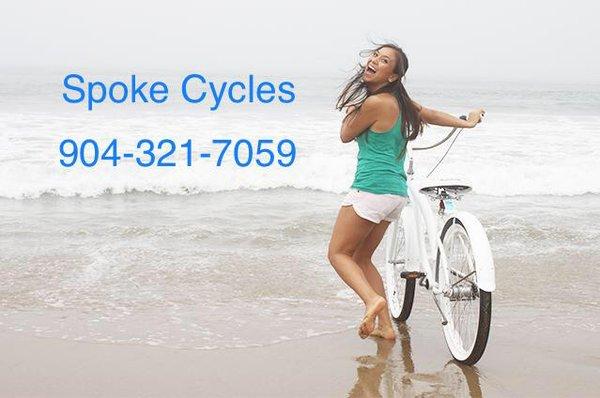 Yes! Ride your bike in the beach!!