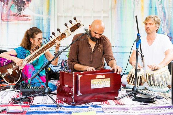 "Om No They Didn't" - Live Music from the Sangeet Millennium Ensemble after yoga class.