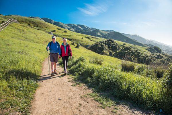 The outstanding beauty of Marin County's landscape makes it a prime environment hiking! Photograph by Dennis Anderson