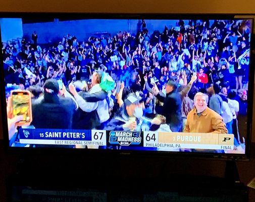 Saint Peter's Peacocks win on National Peacock Day!