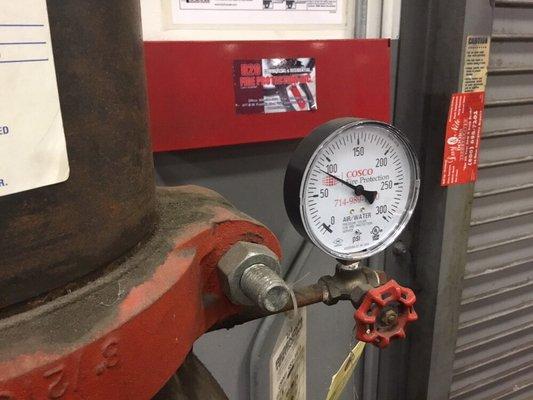 Fire sprinkler system testing