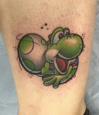 Amazing Yoshi Tattoo - by Troy Goforth