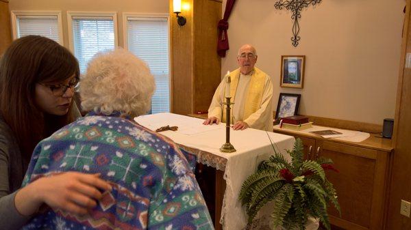 Easter mass in the Bristol chapel