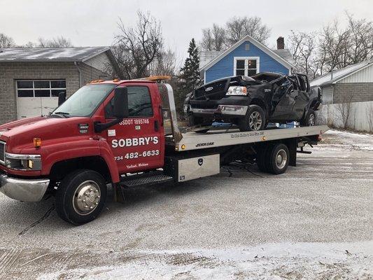 Rool over ford pickup