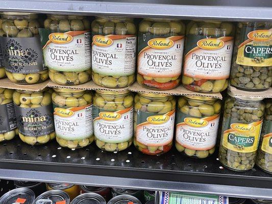 Organic green olives