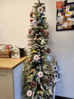 Donut christmas tree