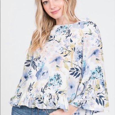 Gorgeous Bell-Sleeve Blouse only $25! Our prices are always LESS!