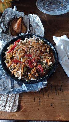 This the Jerk Chicken Salad. My husband likes double meat and he enjoyed this!