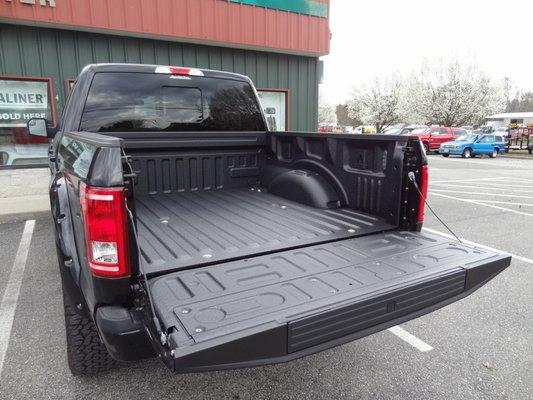 F-150 U.S. Linings spray in bedliner. Become a dealer to offer this bedliner service.