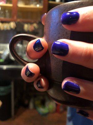 Got these incredible purple metallic nails at JoJe the other day! The most gorgeous color