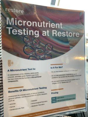 Micronutrient testing