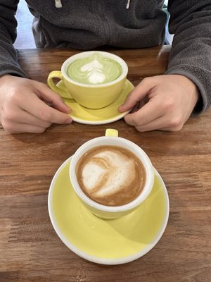 Cappuccino + matcha