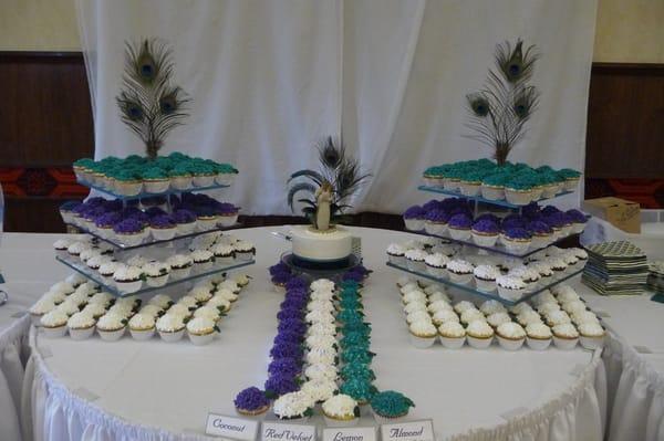 Wedding cupcakes.