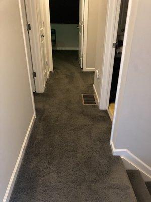 Hallway carpet clean