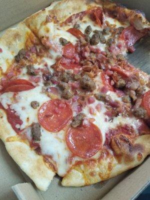 Meat lovers pizza