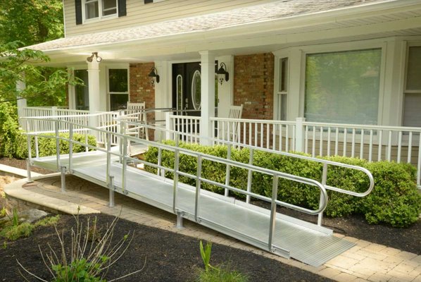 Wheelchair Ramp in Front of Home.