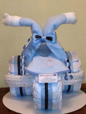 New--Baby Boy Diaper Tricycle!